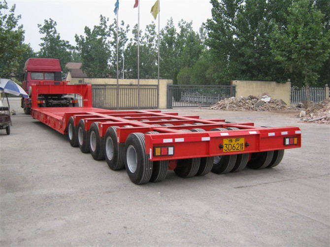 Low Flatbed Semi Trailer