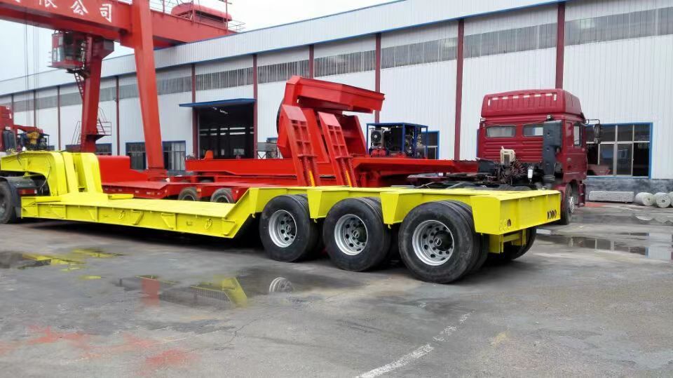 Gooseneck Low Flat Semi-trailer